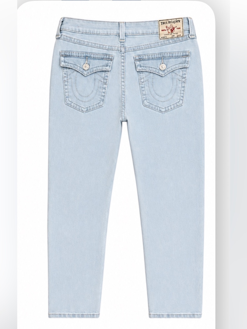 True religion Halle Mid Rise Flap Skinny Jean size 33